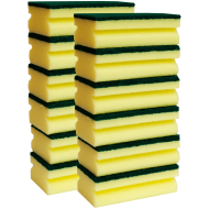 Set 12 bureti mari Jumbo pentru vase, canelati, cu o parte abraziva, 13 x 6.8 x 4.3 cm